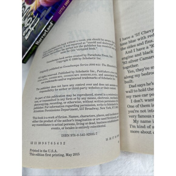 Goosebumps Book Bundle Lot Of 3 The Haunted Car Horrorland Vampire Breath - Picture 11 of 12